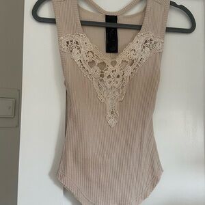 free people crochet knit top!
